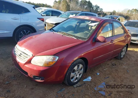 2008 Kia Spectra Ex z USA, uszkodzony, nr VIN KNAFE121085540287